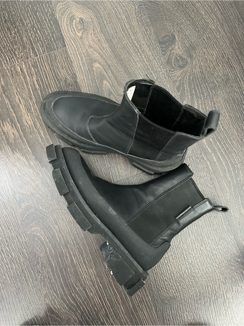 Men's Black Chukka Lug Boots - Rugged Slip-On Style
